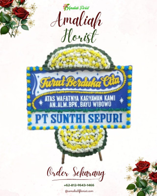 Papan Bunga Duka di Sutera