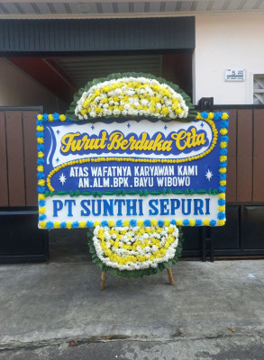 Papan Bunga Duka di Sutera