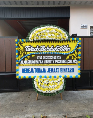 Papan Bunga Duka di Sutera